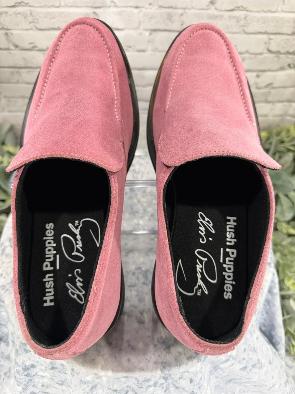 HUSH PUPPIES x ELVIS - Rare Pink Suede Round Toe Casual Loafers - Mens 7M 🩷 EUC